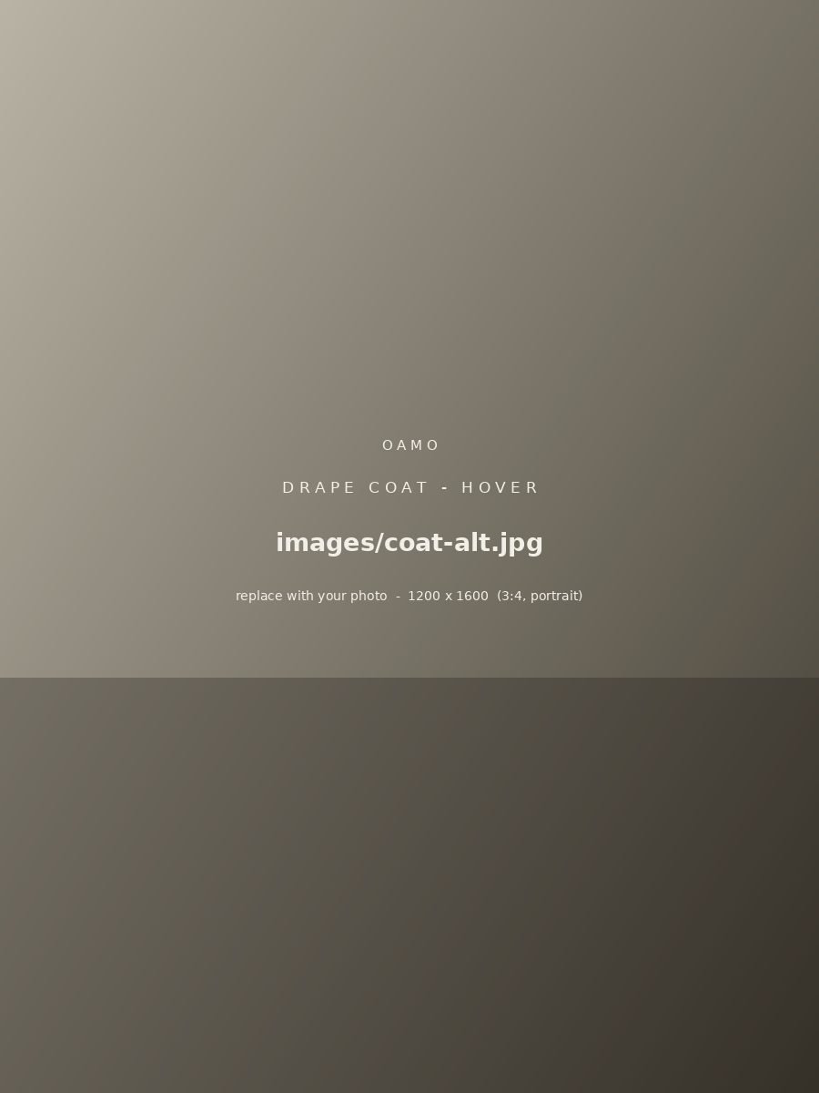 Drape Coat, reverse