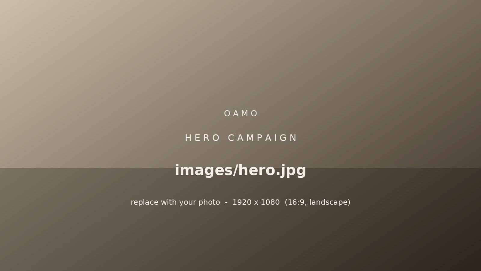 OAMO Spring Summer 2026 campaign