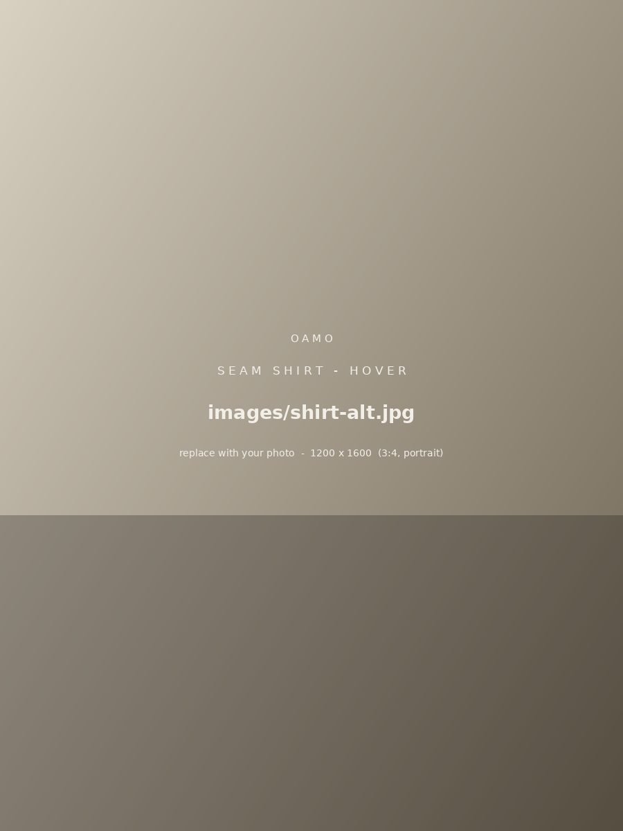 Seam Shirt, detail